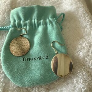 Tiffany & Co. Gold Engraved Earrings